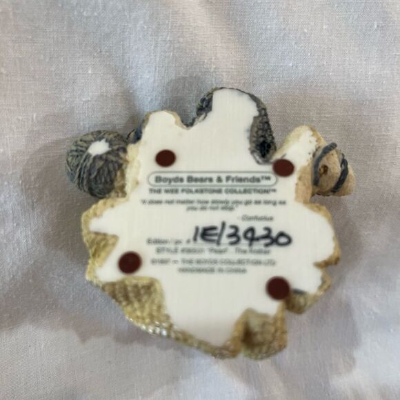 The Wee Folkstones  Boyds Bears and Friends  Pearl The Knitter - Picture 3 of 5